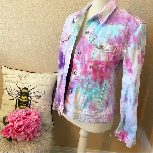 Levi’s Tie Dye Denim Jacket small - Picture 6 of 7